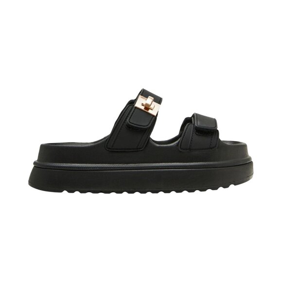 NEW Steve Madden Bigschmona Platform Slide Sandals BIGS05S1 Black Jelly 6M - Picture 2 of 13